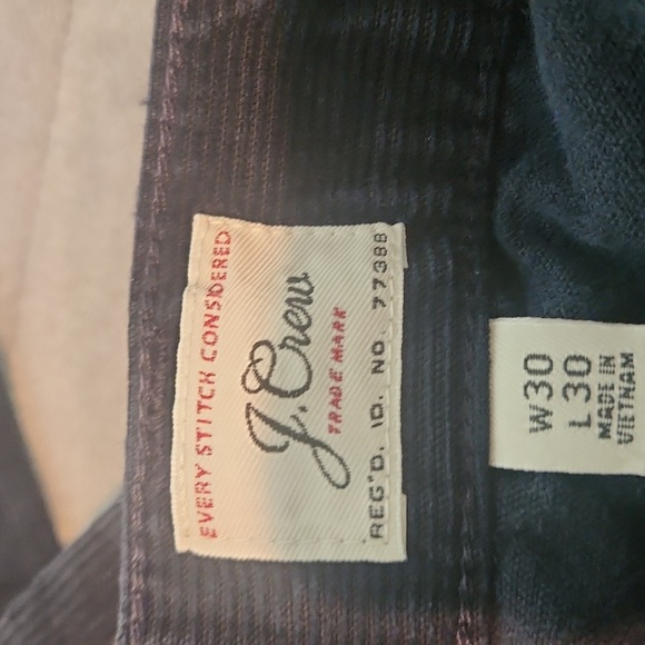 J Crew Dark Blue  Corduroy Pants - Picture 5 of 7